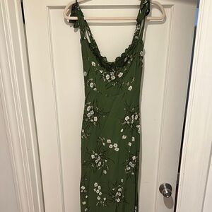 Floral Green Dress